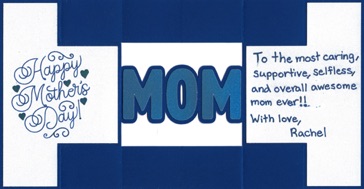 Tri-Fold Shutter Card - Happy Mother's Day Opened